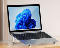 Support portable pour ordinateur portable X18 pour bureau, support pour ordinateur portable en aluminium, support ergonomique pour ordinateur portable de 17 pouces et moins, tablettes