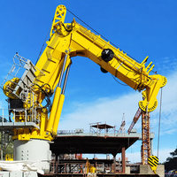 Grue de quai robuste et de qualité OEM, SeaDeck IP55 380V 50Hz 15m, grue marine à flèche articulée CCS pour dragueuse maritime