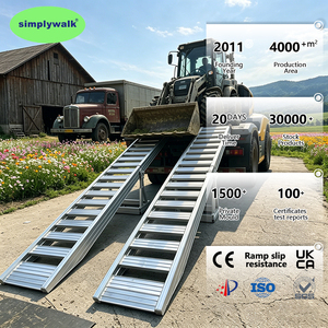 Simplywalk L7m 9t 7mx44cm Remorque robuste pour solution de chargement, avec structure de rampe de chargement robuste, usine certifiée ISO 13485 - Product Image 1