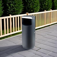 Traust Commercial Metal Garbage Bash Trash Bin Traust Structure debout pour les parcs de rue publics Type Seau de stockage