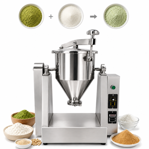 เครื่องผสมผงแห้งแบบดรัมหมุนแนวนอนสแตนเลส เครื่องปั่นอาหารแบบต่อเนื่องสำหรับแป้ง เครื่องเทศ <span class=keywords><strong>โดนัท</strong></span> และเครื่องดื่ม - Product Image 1