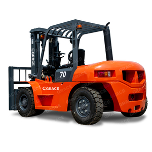 Grace đôi nhiên liệu LPG xe nâng khí xe tải 5 tấn 6 tấn 7 tấn xe nâng LPG với chiều cao nâng 6M - Product Image 3