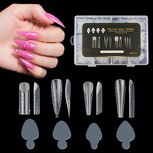 BIN Nail Salon Double Forme Nail Moule <span class=keywords><strong>Silicone</strong></span> Pads Construction Rapide Gel Nail Extension Formes <span class=keywords><strong>Silicone</strong></span> Pads - Product Image 4