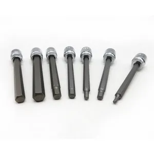 3 /8 Inch 7 parça sürücü ekstra uzun Torx Bit soket somun seti için oto/araba şasi makinesi araba tamir ve ev kullanımı