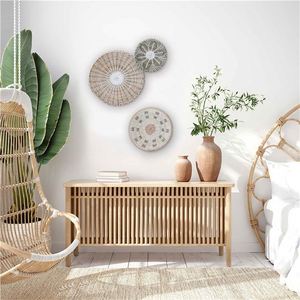 Hamac à fruits en macramé avec crochets Décoration plaque murale ronde Décorations <span class=keywords><strong>de</strong></span> salle à manger Étagère Décoration <span class=keywords><strong>de</strong></span> planche <span class=keywords><strong>de</strong></span> surf marron Plateau <span class=keywords><strong>de</strong></span> mer - Product Image 4