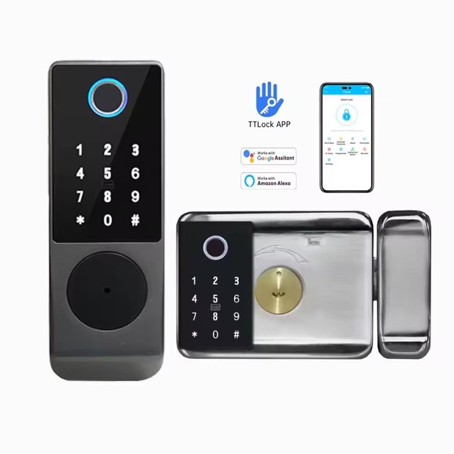 Smart Waterproof Ttlock Tuya Electric Motor Door Lock for Outdoor Gate Lock