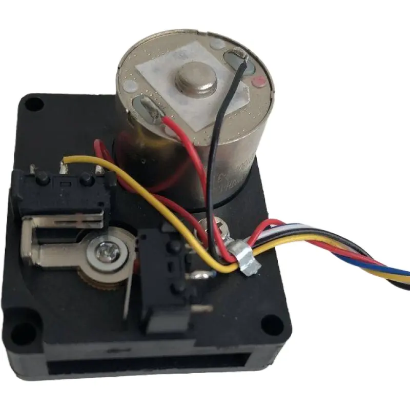 Black mini dc geared motor gearbox for water meter