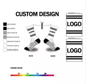 High Quantity Custom Logo Cotton Athletic Oem Sport Fashion Colored <b>Socks</b> - Product Image 4
