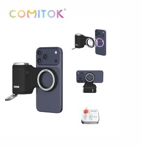 Contactez-nous pour le prix de gros COMITOK Poignée magnétique pour téléphone Poignée magnétique pour appareil photo avec télécommande rechargeable amovible - Product Image 1