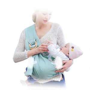 SeaMind Porte-bébé respirant en coton et fibre de bambou, ajustable, confortable pour nourrisson, couverture d'allaitement, porte-bébé pour enfants, maille d'été - Product Image 5