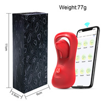 Masseur vibrant à double moteur contrôlé par application, portable, pour femmes
