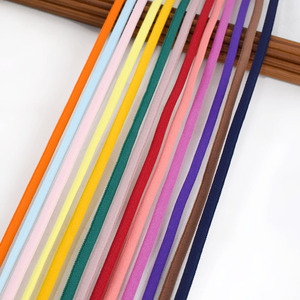 Fabricación Earloop suave 3mm/5mm Banda elástica Poliéster/Nylon <span class=keywords><strong>Cord</strong></span>ón elástico Earloop - Product Image 5