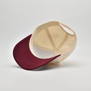 Gorra de Béisbol Estructurada de 5 Paneles para Hombre, de Alta Calidad, Personalizable, de Algodón, de Moda, de Dos Tonos, Gorra Deportiva Lisa de 5 Paneles - Product Image 3