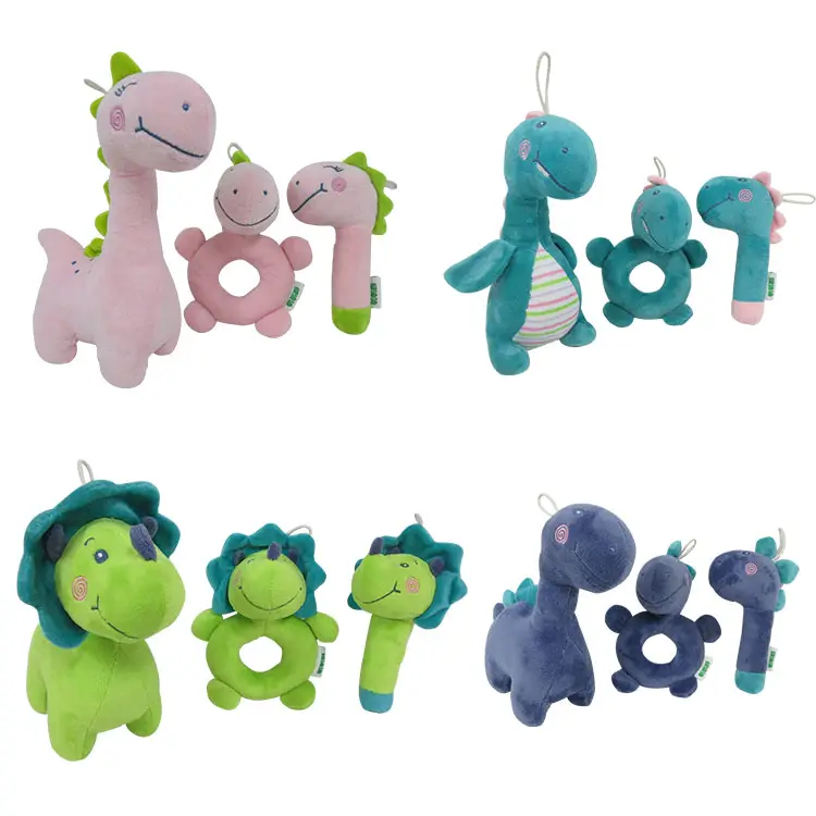 Plush Toy Dinosaur Baby Rattle Toys Stuffed Toy Animal Hand bells