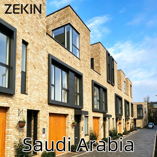 ZEKIN Project Engineering Villa Hurricane Impact Proof Aluminum Casement Window Tempered Glass Heat Insulation Other Windows