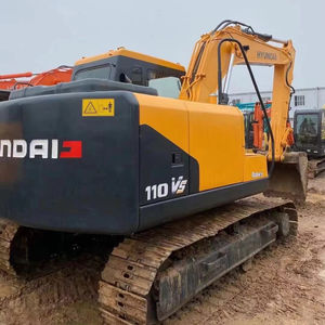 R110VS ฮุนได11ตันเครื่องขุดพร้อมเครื่องยนต์ Cummins และปั๊มมือสอง - Product Image 1