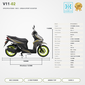 <span class=keywords><strong>Scooter</strong></span> à essence <span class=keywords><strong>50cc</strong></span> V11-02 EEC Euro 5, 4 temps, refroidissement par air, cyclomoteur 45 km/h <span class=keywords><strong>pour</strong></span> adultes, vente chaude - Product Image 3