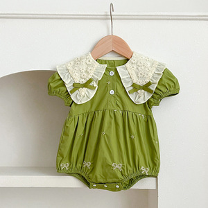 <span class=keywords><strong>Vestito</strong></span> Estivo in Cotone Stile Coreano 2026 <span class=keywords><strong>con</strong></span> Stampa, Maniche Corte, Ricamo e Colletto a Farfalla per Bambine e Sorelline - Product Image 5