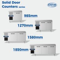 Réfrigérateur commercial sous comptoir Chefwin KSC-H1D, porte simple, refroidisseur, dégivrage automatique, contrôle numérique de la température +1°C