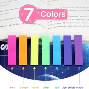 140 Hojas de Etiquetas Adhesivas Reutilizables de PET y Marcadores, Notas Adhesivas Fluorescentes Coloridas para la Escuela/Oficina - Product Image 6
