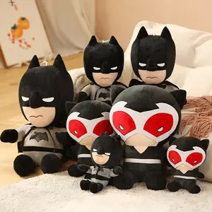 热卖动漫英雄人物蝙蝠人毛绒玩具电影人物毛绒公仔儿童睡觉伴生日公仔礼物