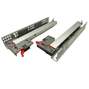 Diapositiva de acero galvanizado ajustable 3D Extensión completa 25kg Capacidad de carga para cajones de almacenamiento de herramientas de cocina - Product Image 1