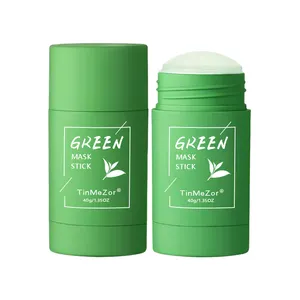 Глубокое очищение, глина для лица, зеленая Маскировочная палочка, оригинальная Очищающая масляная палочка для контроля жирности лица, лучшая маска, палочка для маски зеленого чая