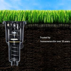 Rociador de césped emergente de plástico giratorio automático de 360 grados, riego eficiente de ahorro de agua de doble Especificación de 3/4 pulgadas para jardín - Product Image 4