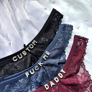 กางเกงในจีสตริงเซ็กซี่กางเกงในจีสตริงพิมพ์ลายโลโก้ตัวอักษร - Product Image 3