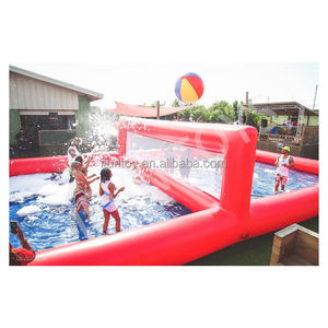 Terrain de <span class=keywords><strong>volley</strong></span>-<span class=keywords><strong>ball</strong></span> de plage gonflable interactif en PVC, certification EN14960, taille et couleur personnalisables, garantie de 2 ans - Modèle de marque IFUN - Product Image 2