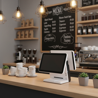 Terminal de point de vente tactile tout-en-un pour restaurant et commerce de détail, avec système Windows et Android, caisse enregistreuse, multi-CPU S01, garantie 1 an