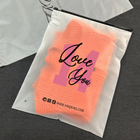 Sac à fermeture éclair transparent translucide refermable, emballage personnalisé pour vêtements, sac coulissant pour l'emballage de vêtements