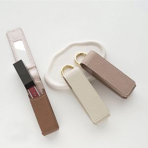 Étui à rouge à lèvres multifonction élégant en cuir PU avec miroir pour femmes et filles - Product Image 2