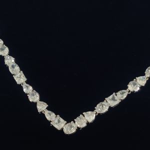 Bijoux en diamant de haute couture <span class=keywords><strong>pour</strong></span> femmes : collier goutte d'eau, bracelet goutte d'eau, bague goutte d'eau - Product Image 2