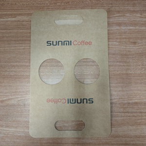 Soporte para taza de papel Kraft, soporte para taza de té con diseño de logotipo, impresión personalizada - Product Image 2
