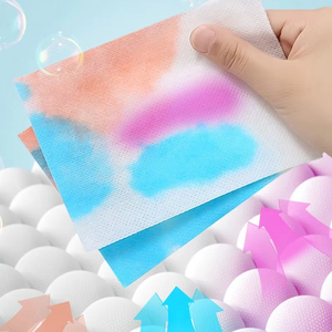 Wholesale 50PCS Laundry Sheets Powerful Stain Remover Long Lasting Fresh Scent Eco Friendly Safe for Prevent Staining and Color - Product Image 1