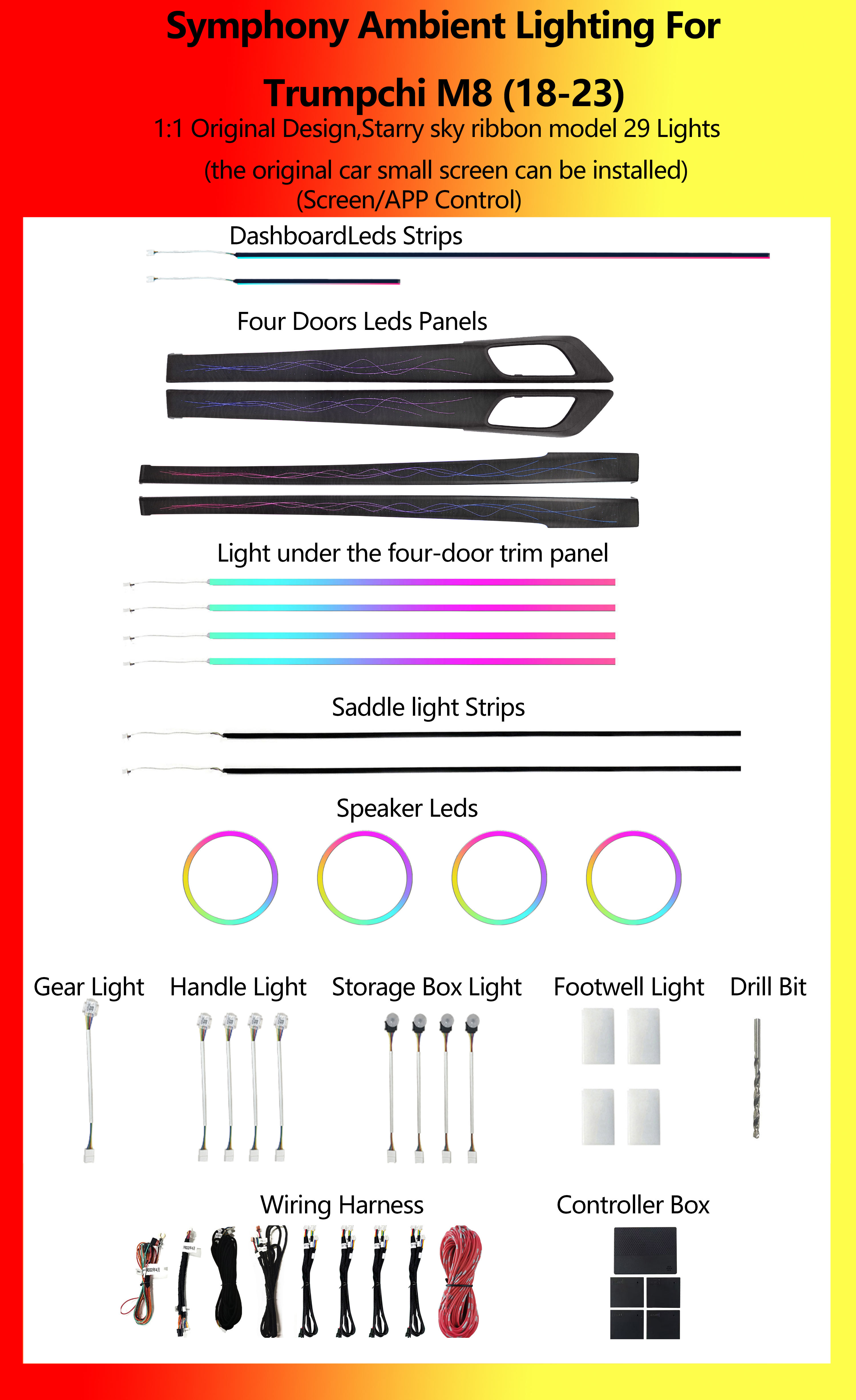 ทรัมป์ชี่ M8 รุ่น Starry Sky Ribbon Symphony 29 Lights