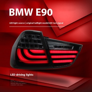 ชุดไฟท้ายรถยนต์ BMW ซีรีส์ 3 E90 รุ่น 320i ปี 05-12 แบบดัดแปลง LED พร้อมไฟเลี้ยว 12V เลนส์สีแดง สภาพใหม่ ชุดไฟท้าย E90 - Product Image 4