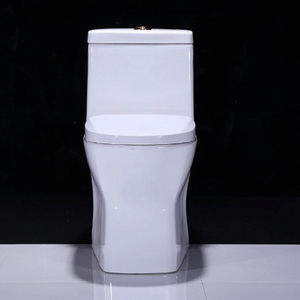 Piso barato mudo Flushing siphonic de una pieza agua armario de baño de cerámica wc - Product Image 6