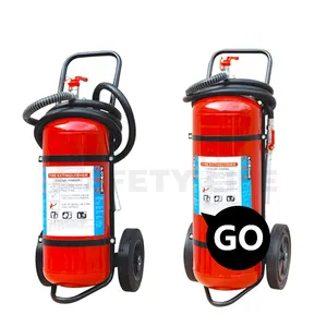 SAFETY LIFE fire extinguisher brands 50kg trolley wheeled dry powder heavy duty fire extinguisher