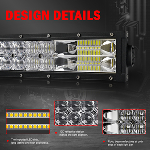 Barra de haz de Luz Led Para conducción todoterreno, Combo de doble fila Para <span class=keywords><strong>Camionetas</strong></span> 4x4 - Product Image 2