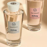 Offre Spéciale vide diffuseur bouteilles luxe minimaliste rond roseau verre diffuseur bouteille clair 500ML maison diffuseurs bouteille