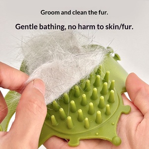 Removedor de Pelo con Diseño de Montaje Fijo, Correa de Silicona Flexible, Masajeador para Aliviar la Picazón, para Mascotas Domésticas, Gatos - Product Image 3