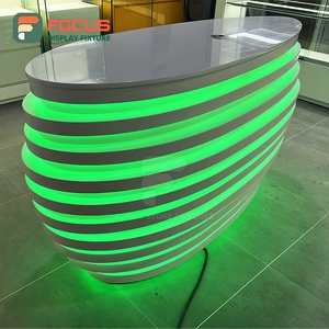 Professional Smoke Shop Display Cabinet Wood Glass Showcase Counter LED Light Tobacco Display Cabinet - Product Image 4