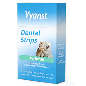 Bandes buccales dentaires pour animaux de compagnie OEM/ODM - Produits de beauté naturels et végétaliens pour une haleine fraîche et des dents saines, soutien digestif, échantillon gratuit - Product Image 1