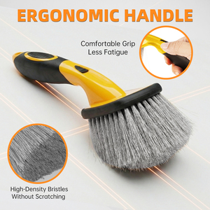 <span class=keywords><strong>Brosse</strong></span> de nettoyage professionnelle <span class=keywords><strong>pour</strong></span> jantes de voiture à poils rigides et résistants - Product Image 4