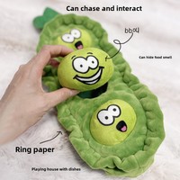 Eco-vriendelijke stijlvolle Pea Dog kauwspeeltje snuffelpluche molaarbal met slow food geluidseffecten verveling verlichting 160g fruit groente