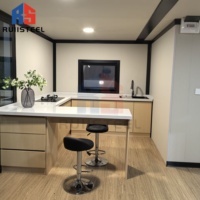 Casa Contenedor de Dos Pisos RUIISTEEL, de Dos Niveles para Uso Vertical