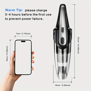 Car <b>Vacuum</b> 6000PA Strong Suction Handheld Cordless 2000mAh Low Noise 5 Accessories for Car Home Pet Cleaning Pink Gift - Product Image 2