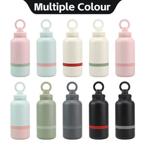 Individuelles Logo 2-in-1 Tragbarer 32oz Edelstahl Futternapf und Wasserflasche Isolierte Outdoor-Reiseschüssel für Hunde - Product Image 2